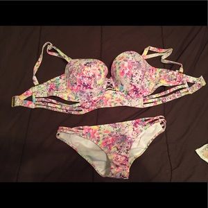 Victoria Secret Bathing Suit 36DD top M bottom