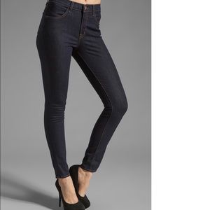 J Brand Maria high rise skinny in starless wash