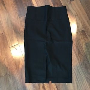 Black pencil skirt