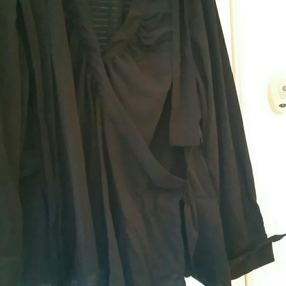 Ashley Stewart wrap blouse 22/24 - Picture 2 of 2