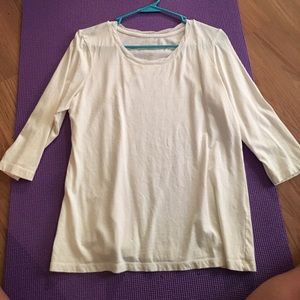 Off white, 3/4 sleeve, blouse