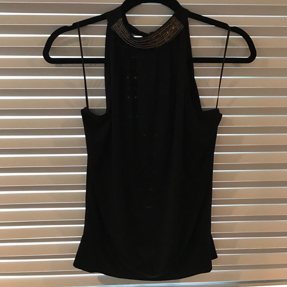 Black High Neck Halter