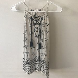 Joie Tank with lace up detail