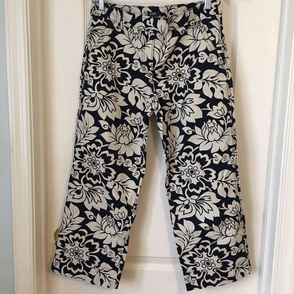 J Crew Floral Pants