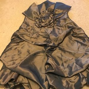 Olive green formal dress