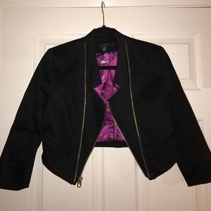 Ted Baker cropped jacket with rose lining