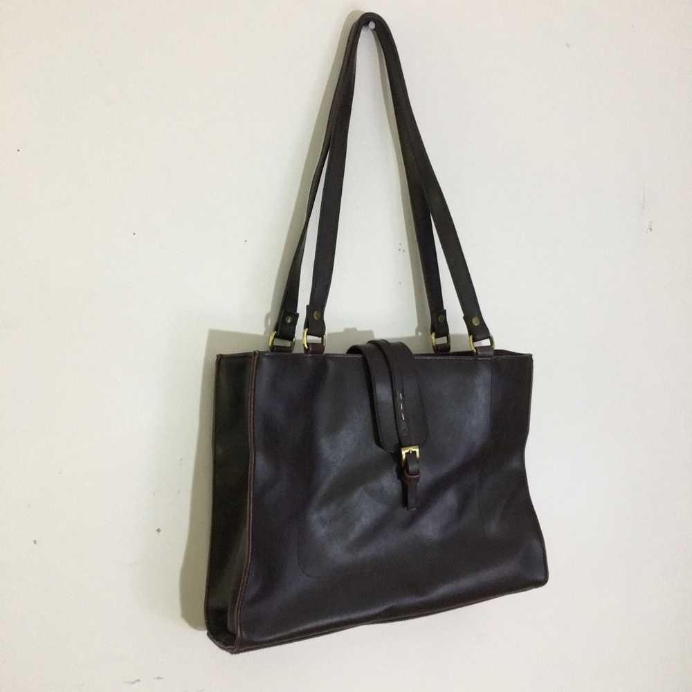 Vintage Faux Leather Shoulder Bag