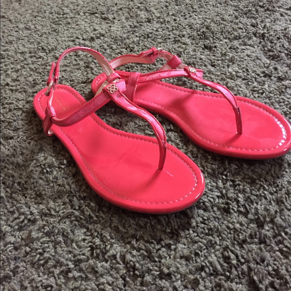 Coach Sandals, Coral