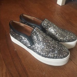 Sparkly Platform Slide Ons