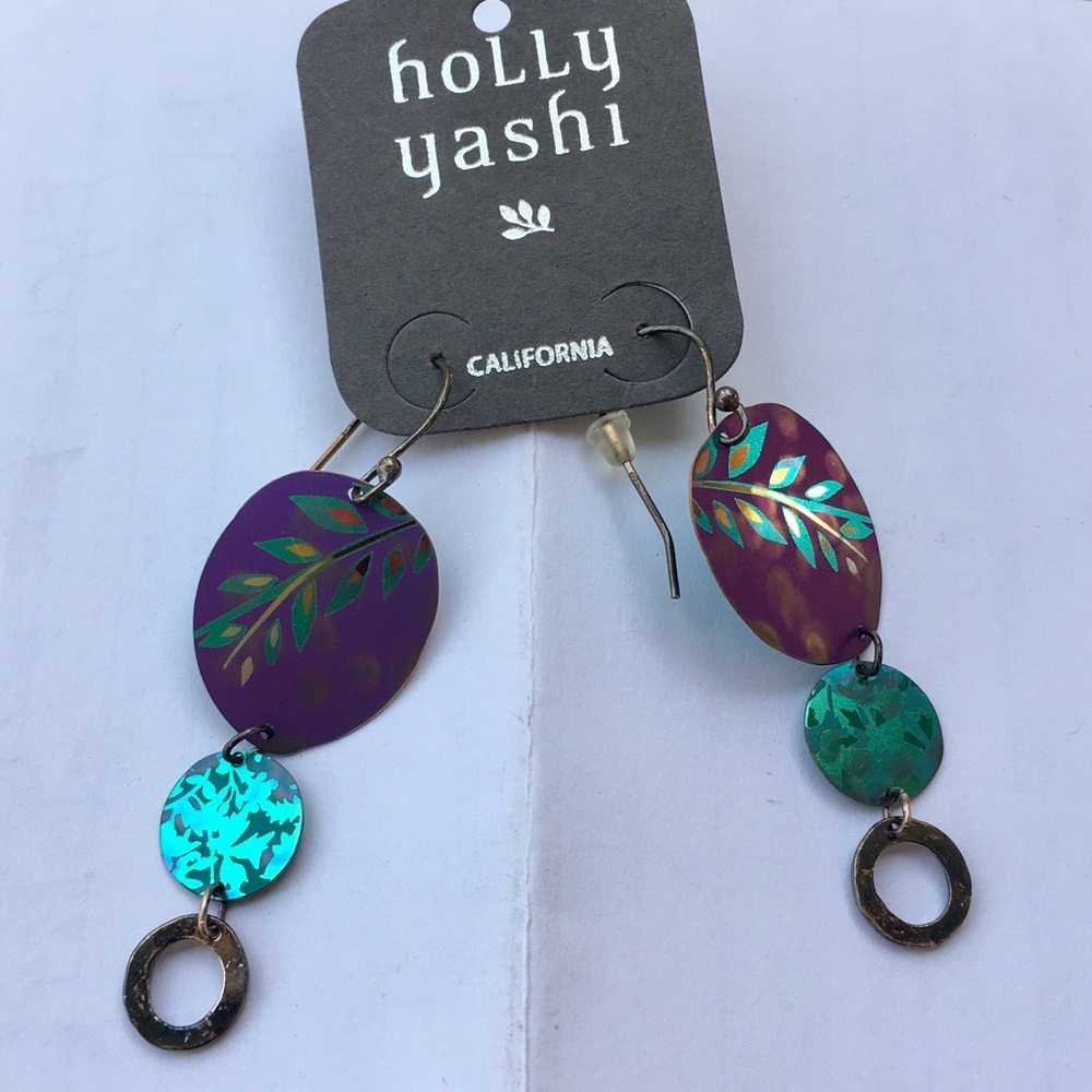 Handmade Niobium & Sterling Silver Earrings