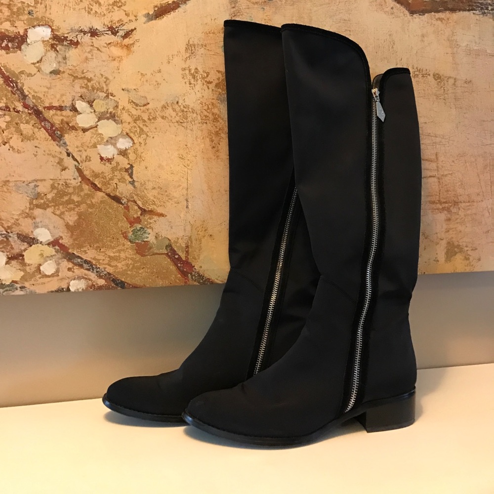 Authentic Donald J Pliner Noca crepe knee boot