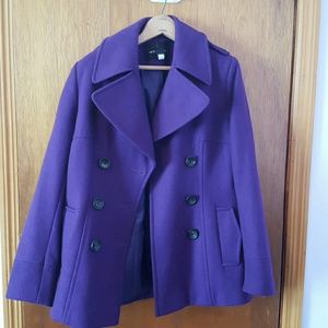 Used purple pea coat