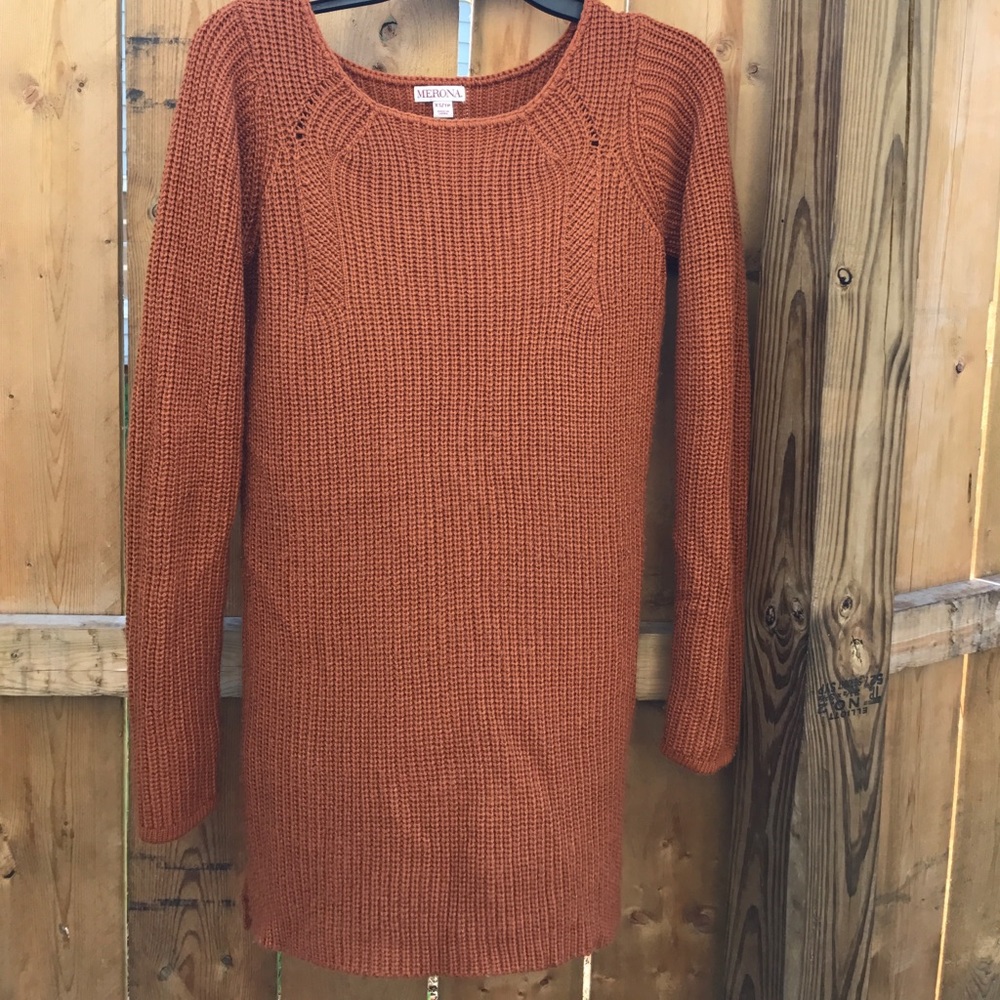 Cozy burnt orange sweater