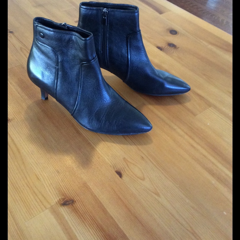 Clarks dressy black booties