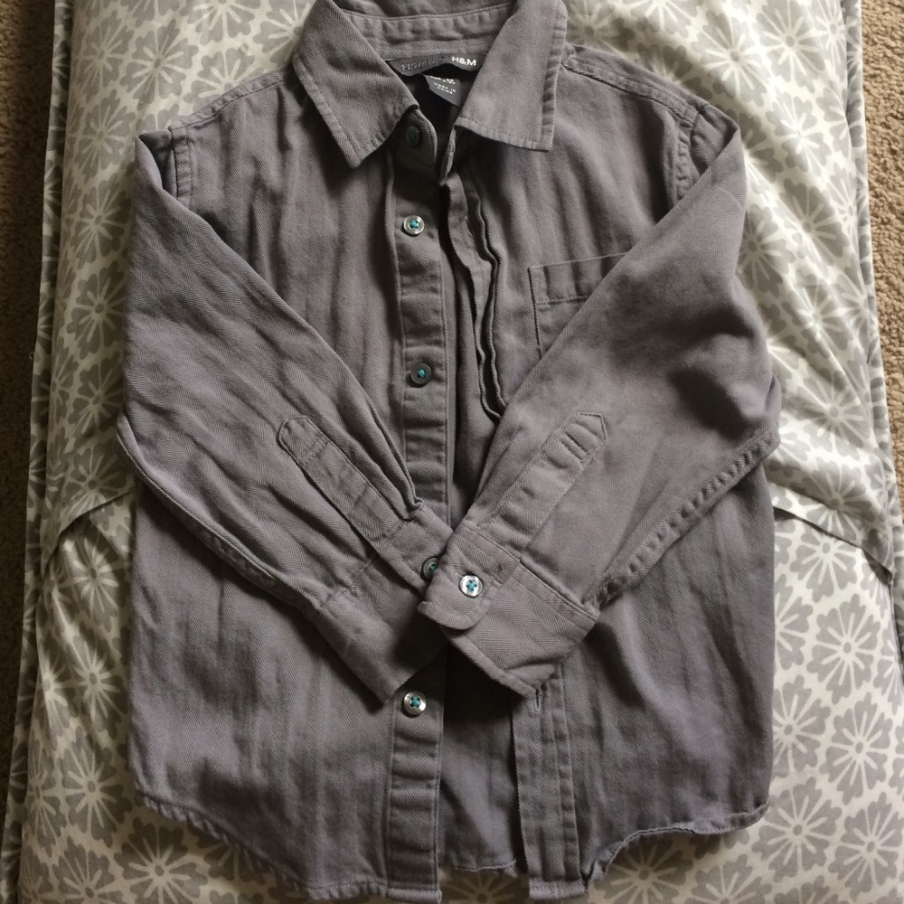 H&M boys 3t boys gray shirt
