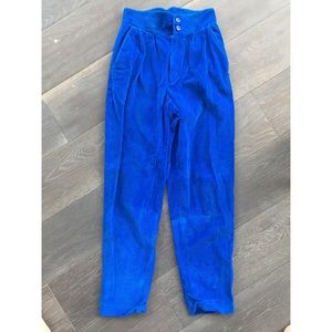 Vintage Bold Blue 80's Corduroy Pants Vintage Bold Blue 80's Corduroy Pants