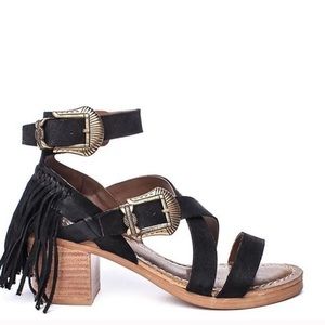 Matisse Leather Fringed Sandals
