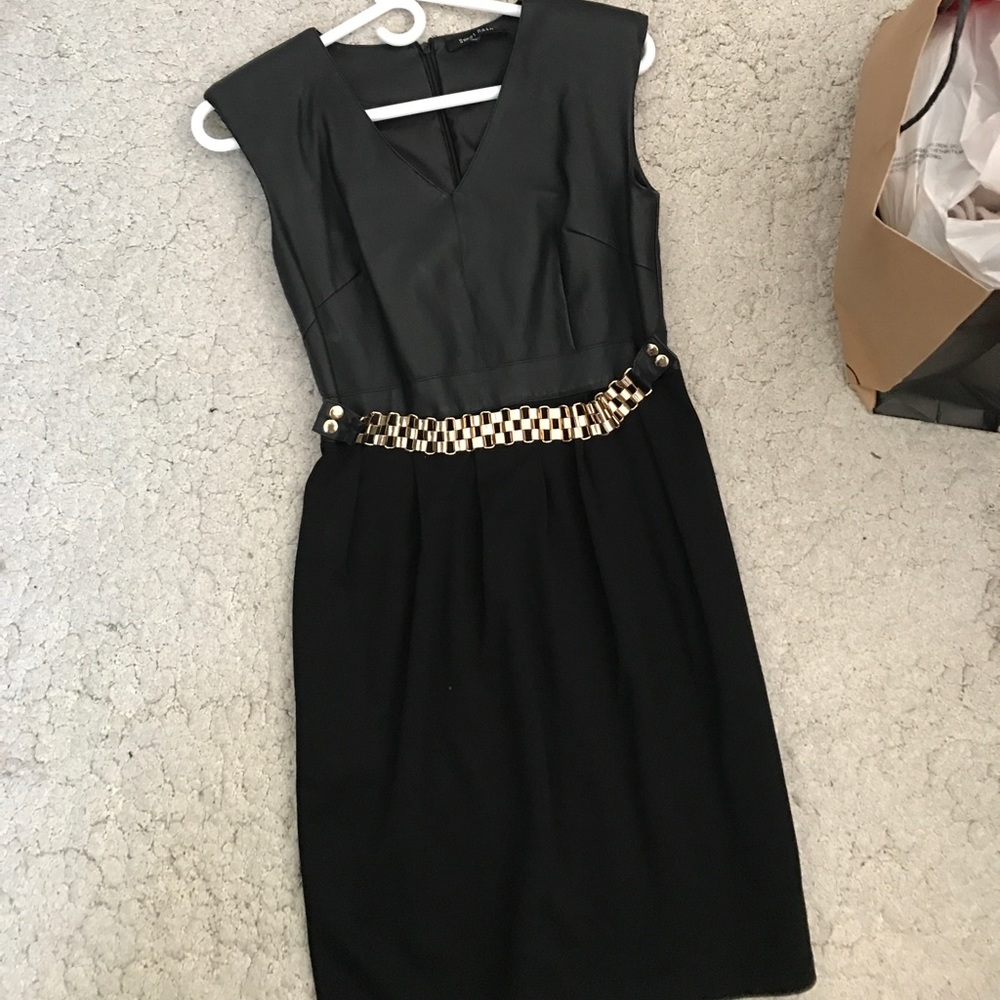 Leather dress