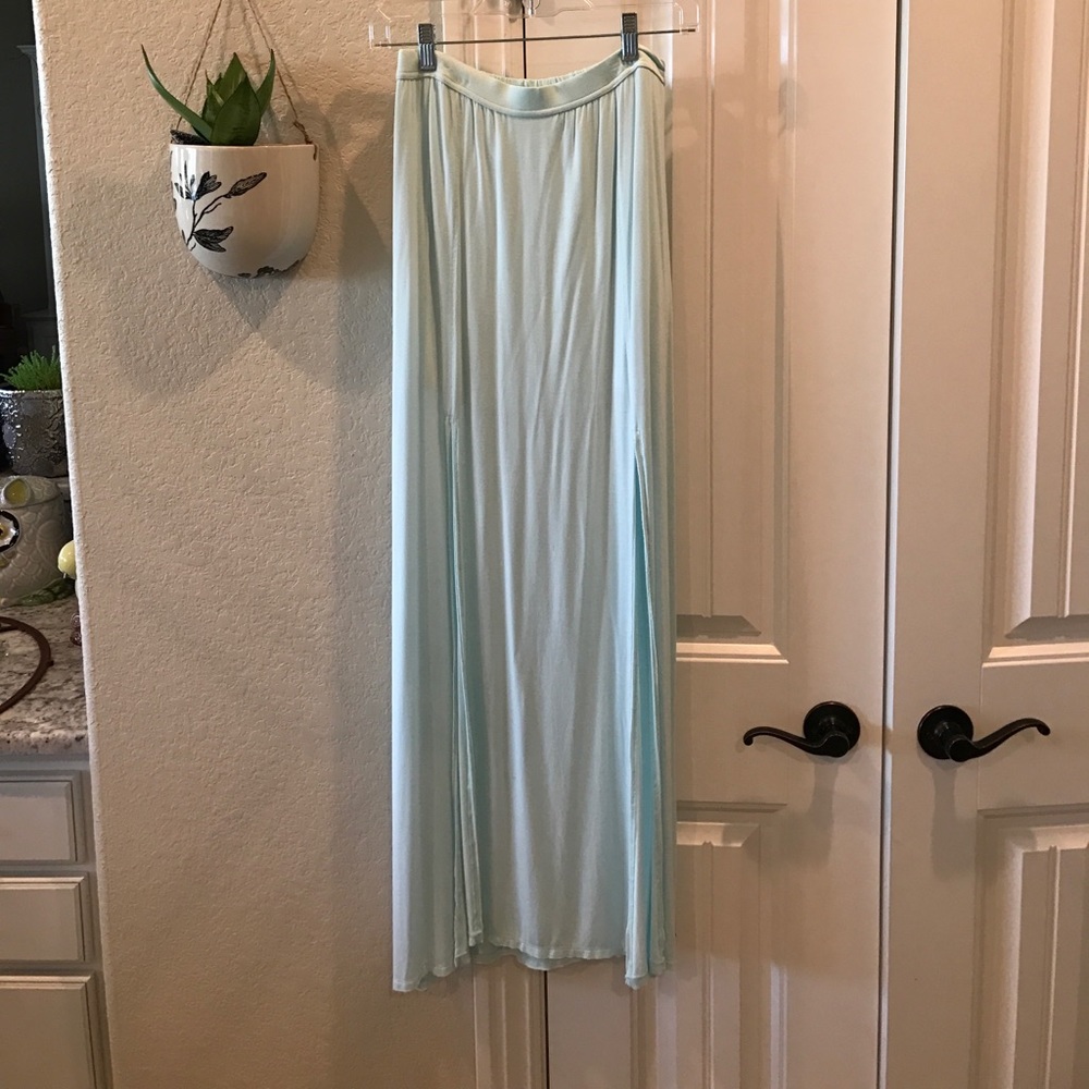 Abercrombie long mint color skirt