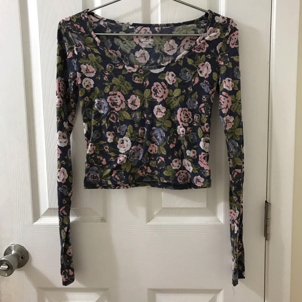🔴SOLD🔴 Mossimo floral crop top