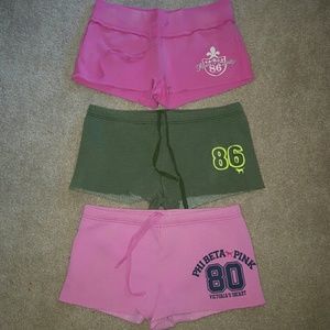3 pairs of small Victoria Secret shorts