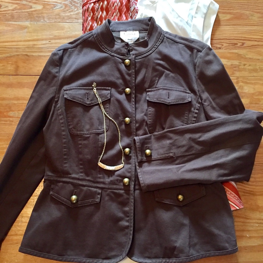 🆕 Peplum Brown Blazer [Sz 8]