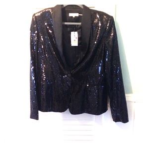 sequin tuxedo jacket womens