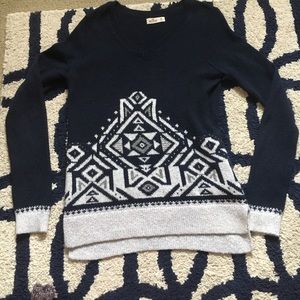 Hollister Aztec print sweater