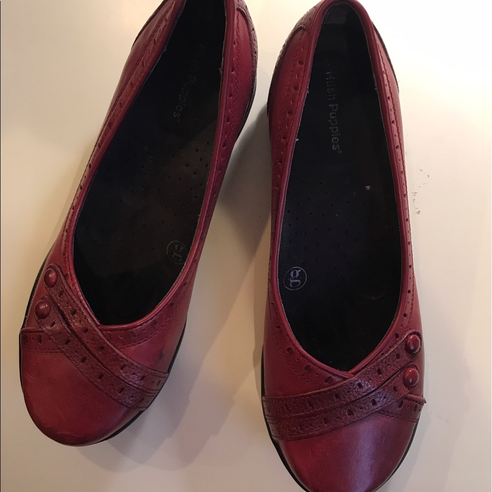 Hush Puppies Red Flats