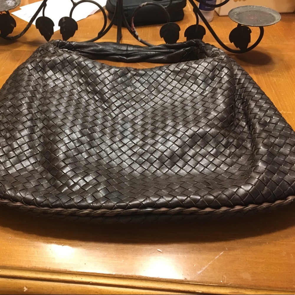 Bottega Veneta Brown Leather Purse