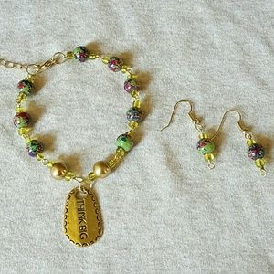 Bracelet and earring set