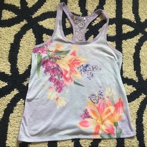 Purple flower Hollister tank top