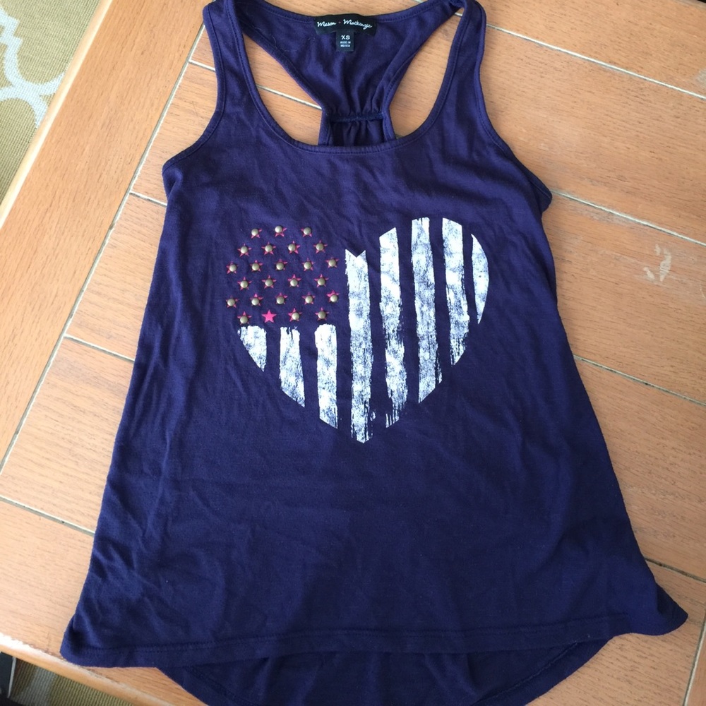 Mason Mackenzie tank top flag 4th of July