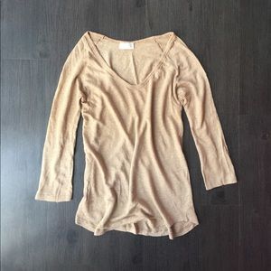 3-4 sleeve baige top