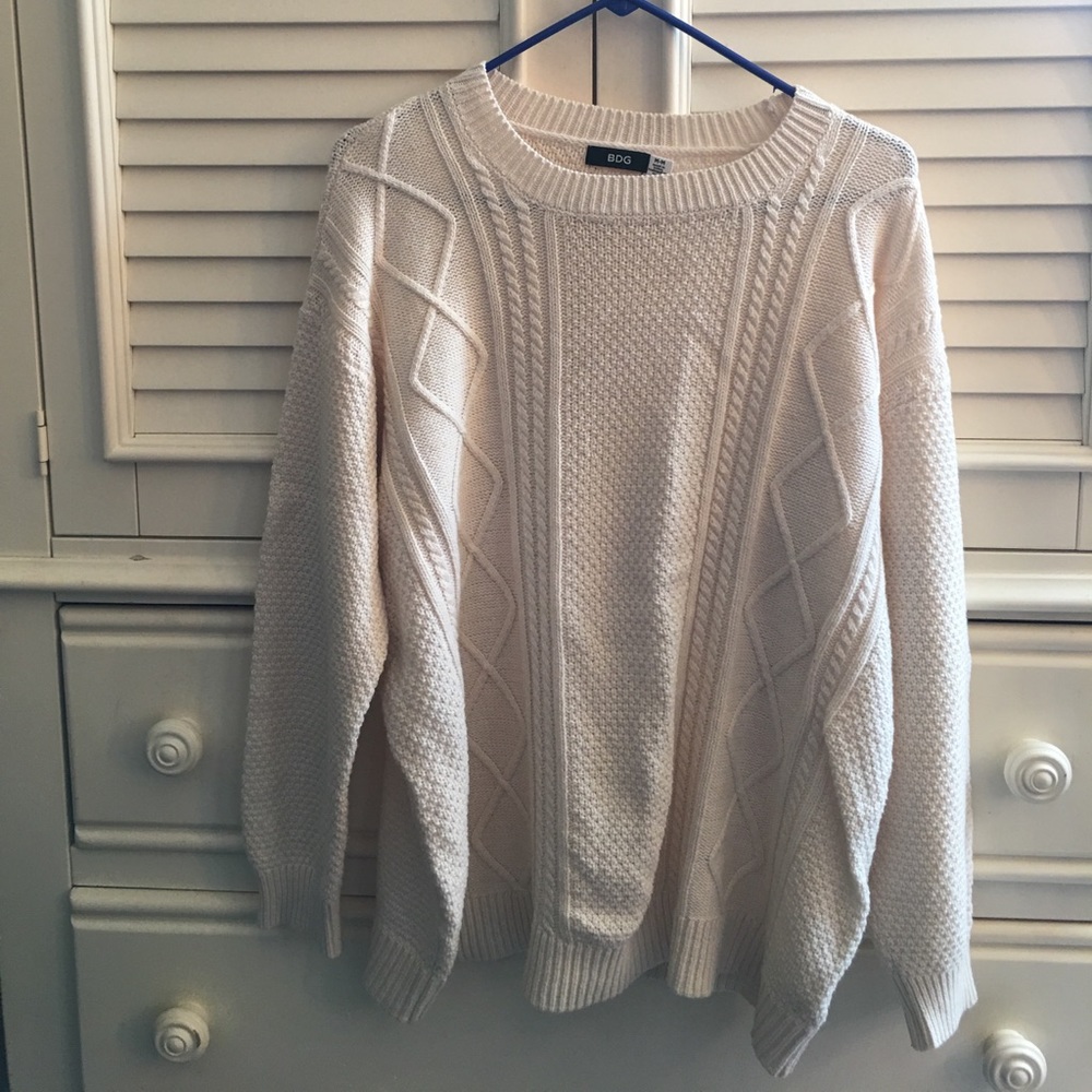 Off white Urban Outfitters sweater; Size Medium