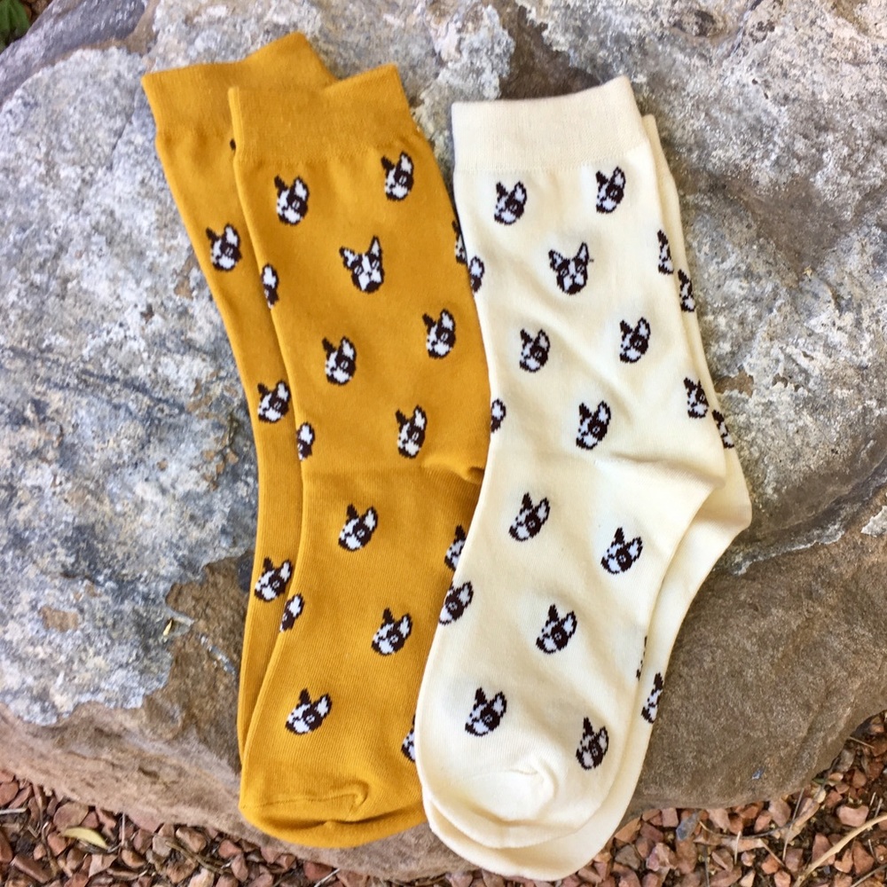 Dog Pup Socks Boston Terrier