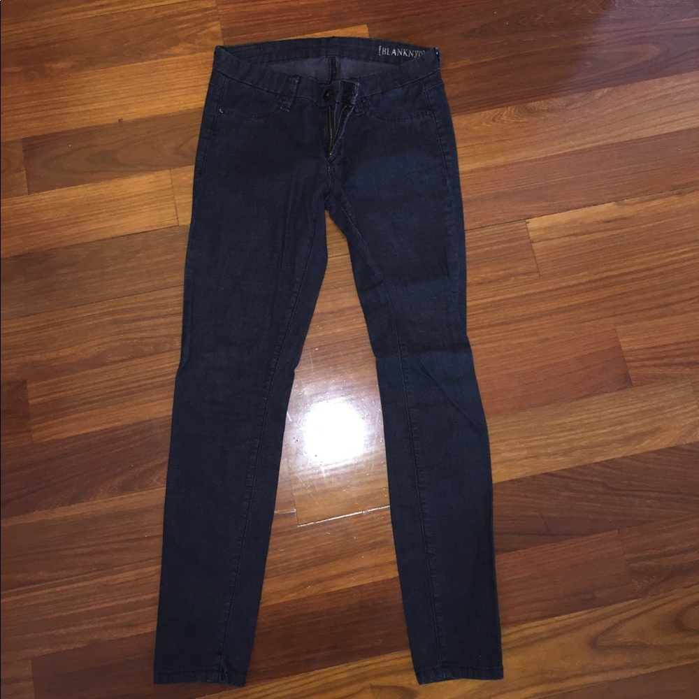 BLANK NYC dark skinny jeans
