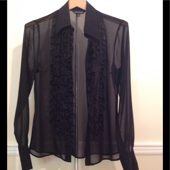 Zara Tops - Like New  tuxedo shirt