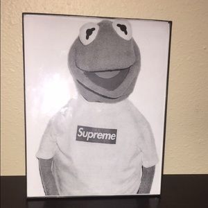 Kermit x supreme poster