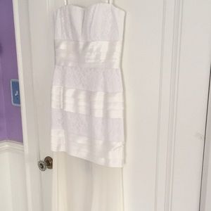 BCBG White Wedding or Prom Dress