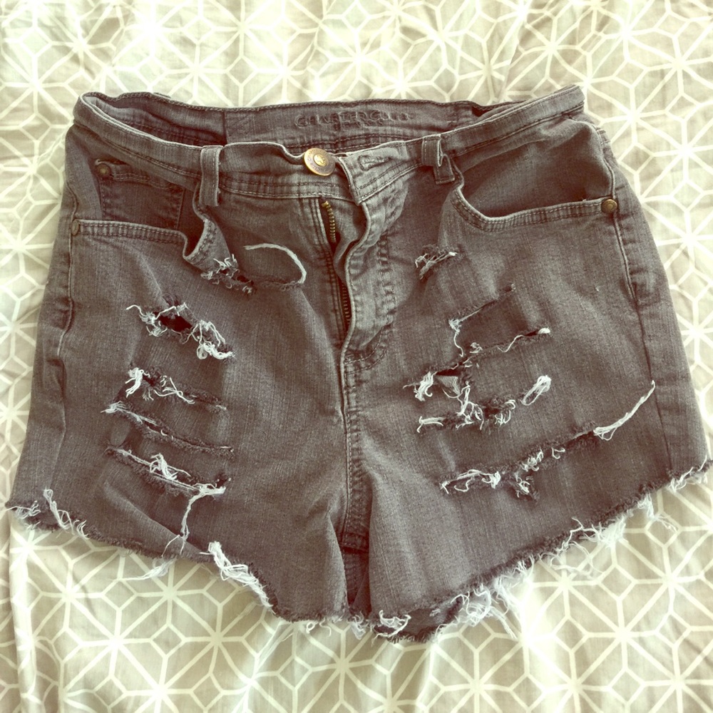 Distressed shorts