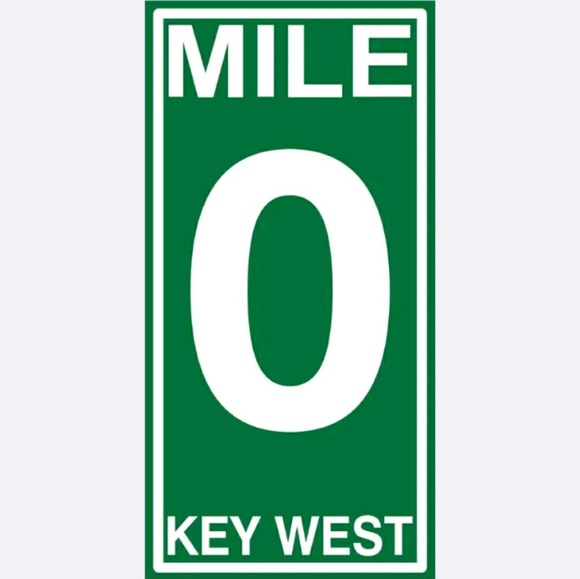 Mile 0 Key West Beach Towel - Picture 1 of 1