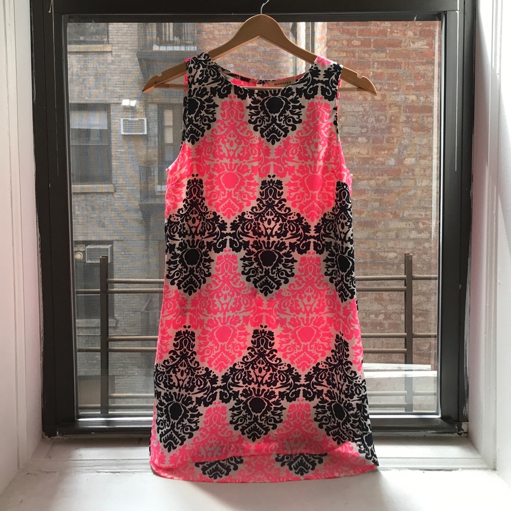 Pink and Navy boutique dress • size small