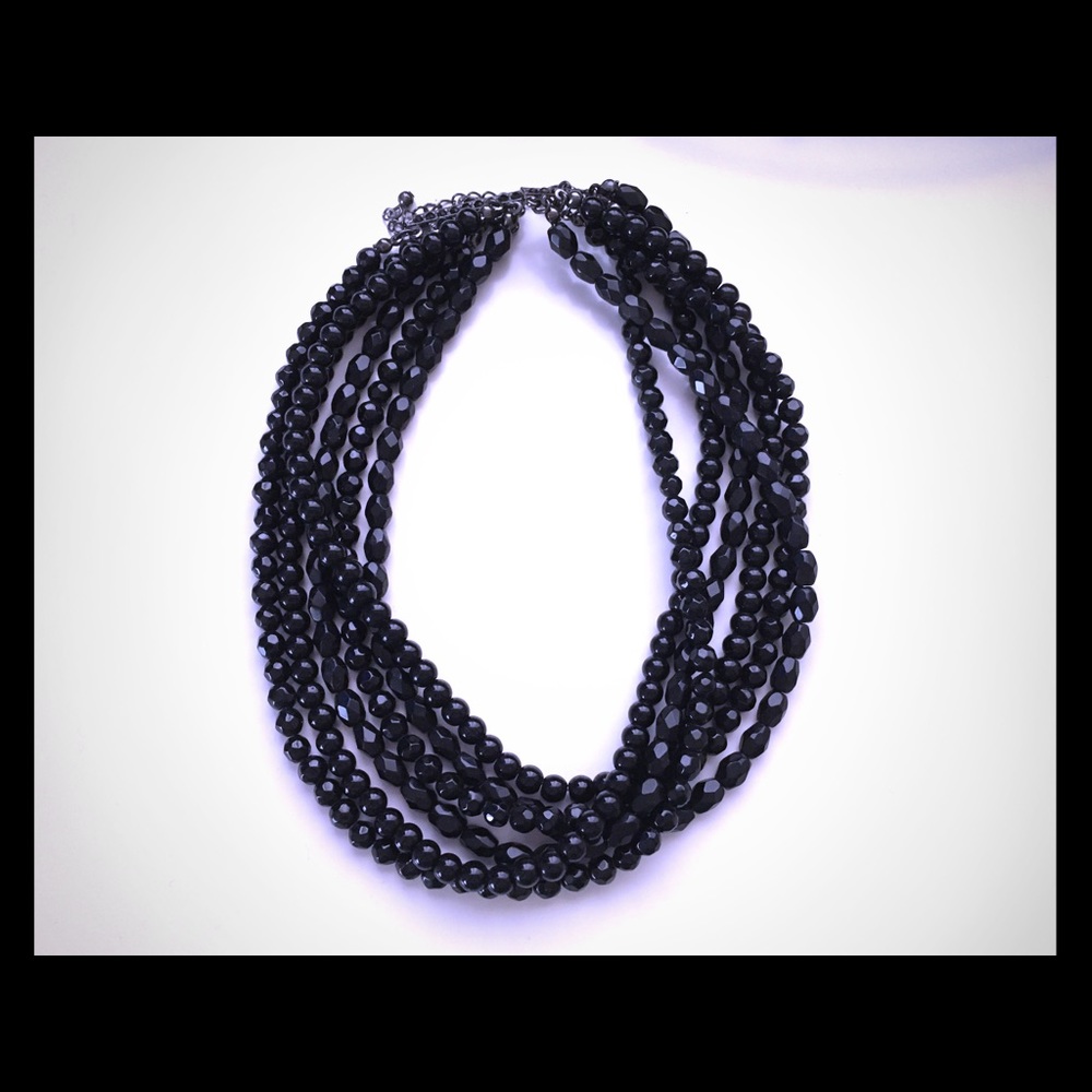 Black beaded choker