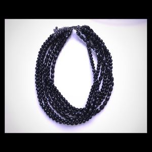 Black beaded choker