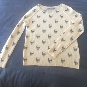 360 Cashmere skull sweater