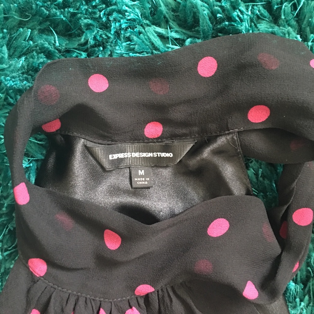 Express Razorback Polka Dot top! - Picture 3 of 8
