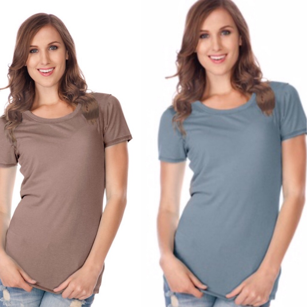 Kavio Soft Distressed Washed T-shirt