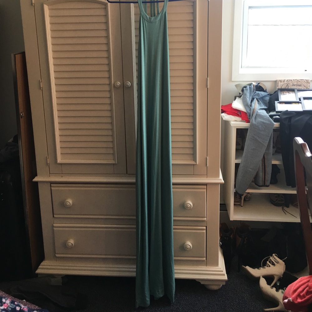 Seafoam green maxi dress