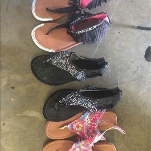 Size 13 Justice Sandals.
